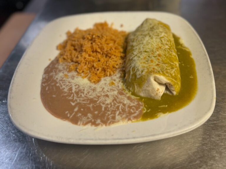 Bean and cheese burrito at La Tapatia