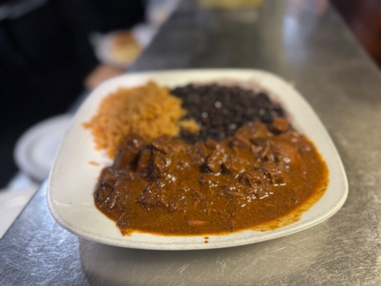 Signature Chile Colorado - Tender Beef in Savory Red Sauce at La Tapatia